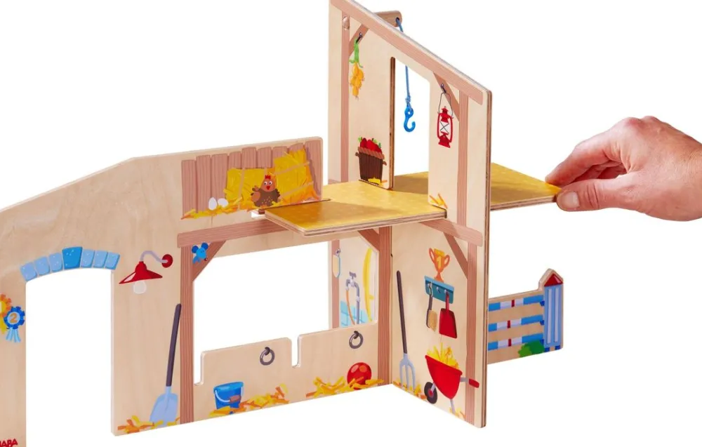 HABA Little Friends Happy Horse Riding Stable< Little Friends Buildings