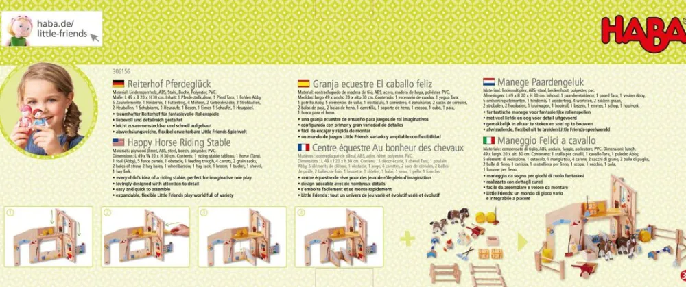HABA Little Friends Happy Horse Riding Stable< Little Friends Buildings