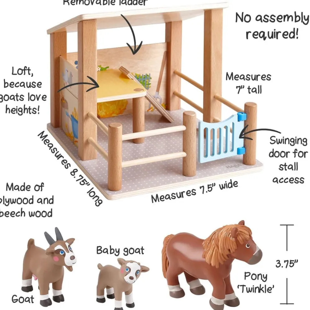 HABA Little Friends Petting Zoo With Farm Animals< Little Friends Play Sets