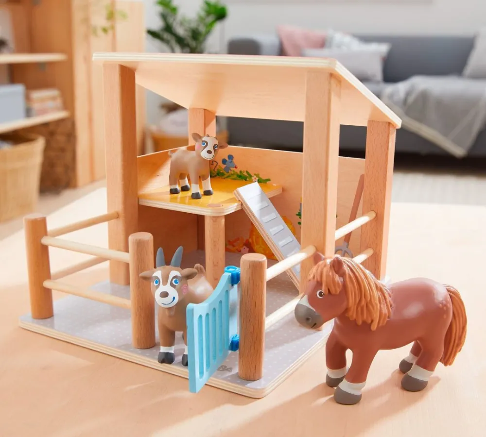 HABA Little Friends Petting Zoo With Farm Animals< Little Friends Buildings