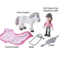 HABA Little Friends Rider Sanya And Horse Saphira Play Set< Little Friends Play Sets