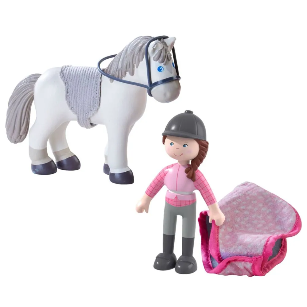 HABA Little Friends Rider Sanya And Horse Saphira Play Set< Little Friends Play Sets
