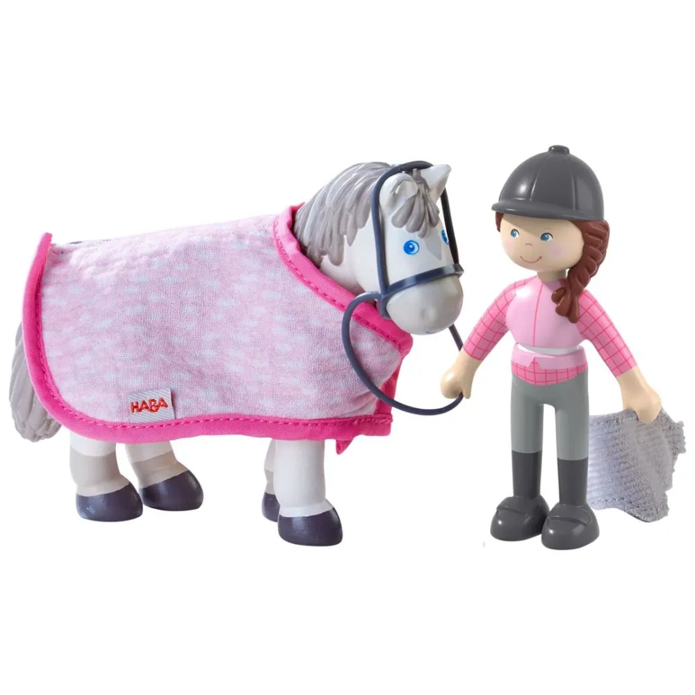 HABA Little Friends Rider Sanya And Horse Saphira Play Set< Little Friends Animals