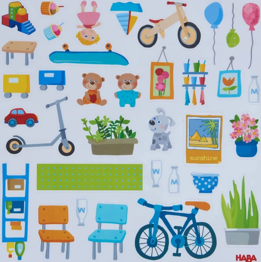 HABA Little Friends Town Villa Decorative Decals< Little Friends Accessories