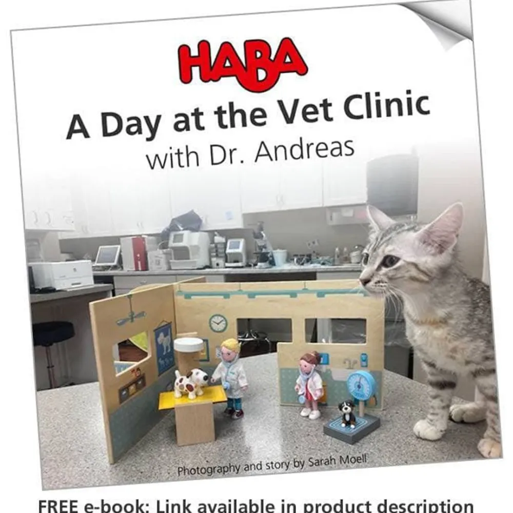 HABA Little Friends Vet Clinic Play Set With Rebecca Doll< Little Friends Accessories