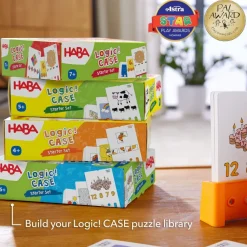HABA Logic! Case Starter Set 7+< Lacing Toys + Motor Skills