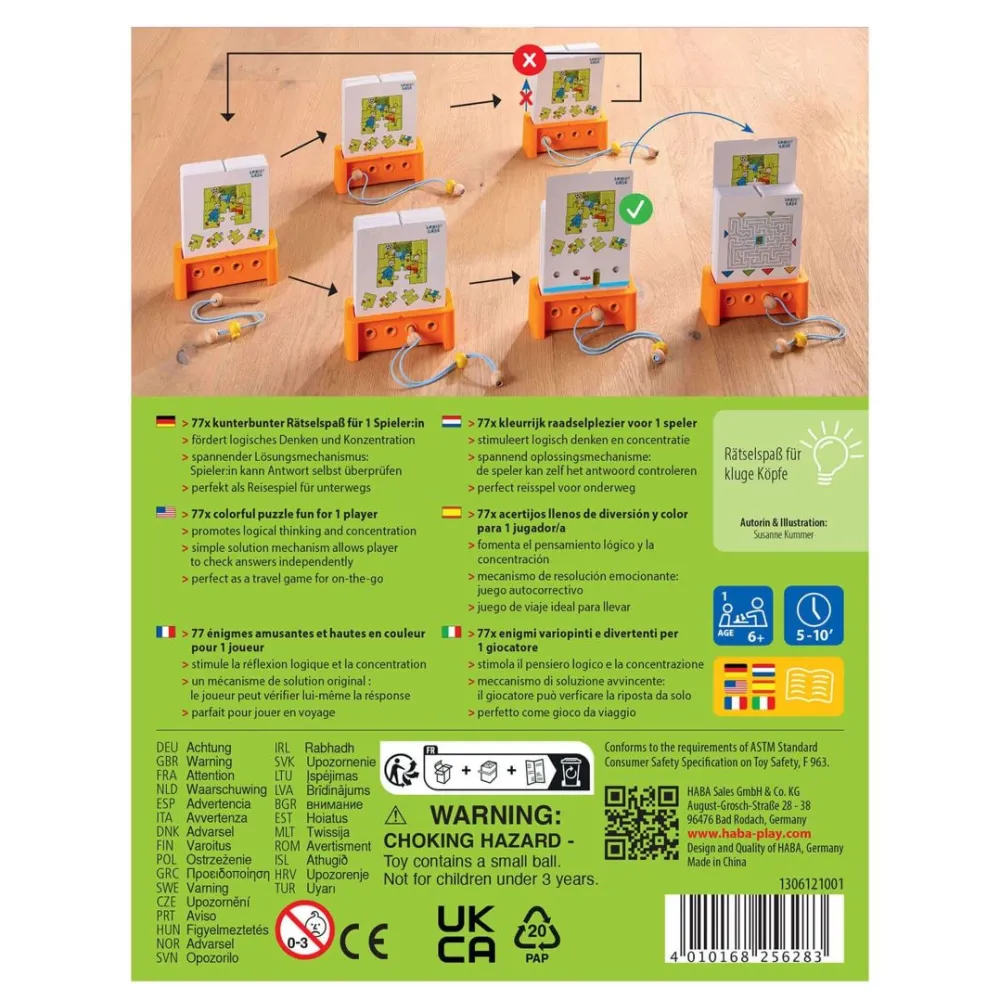 HABA Logic! Case Starter Set 7+< Lacing Toys + Motor Skills