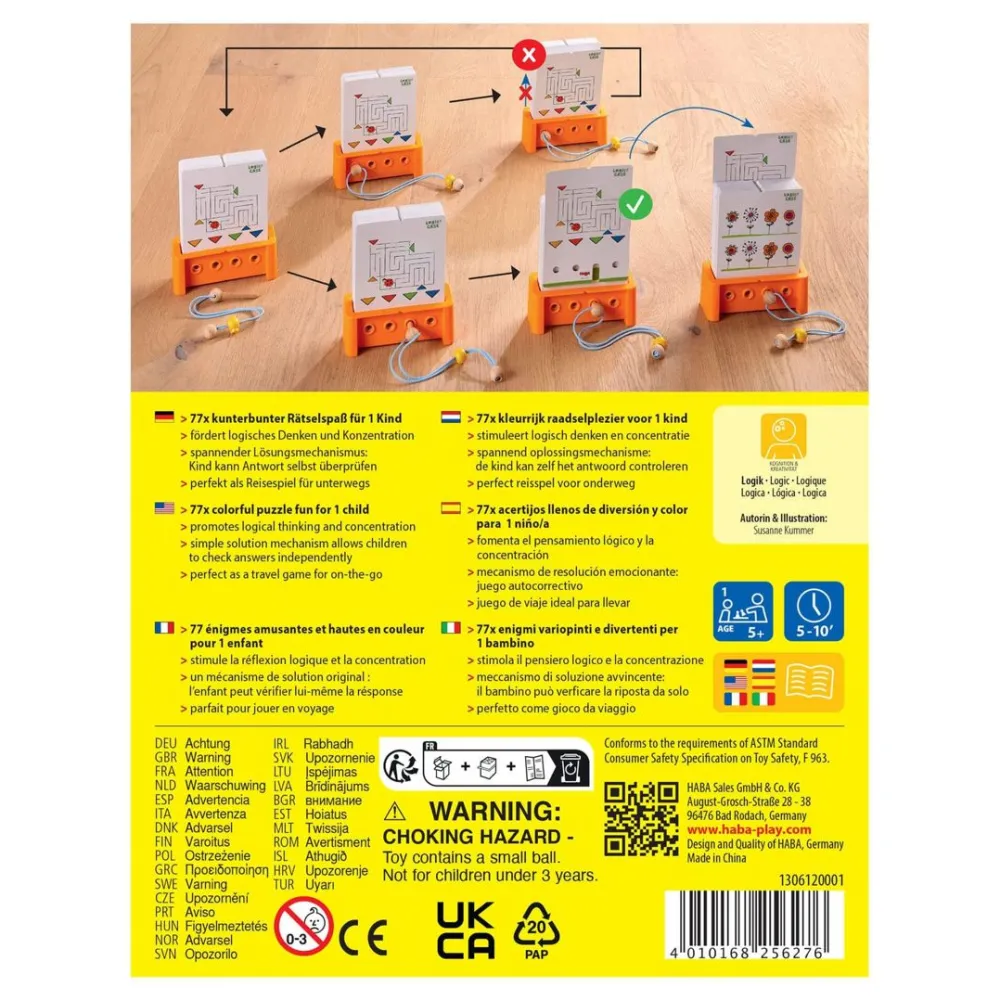 HABA Logic! Case Starter Set 5+< Travel + Magnetic Games