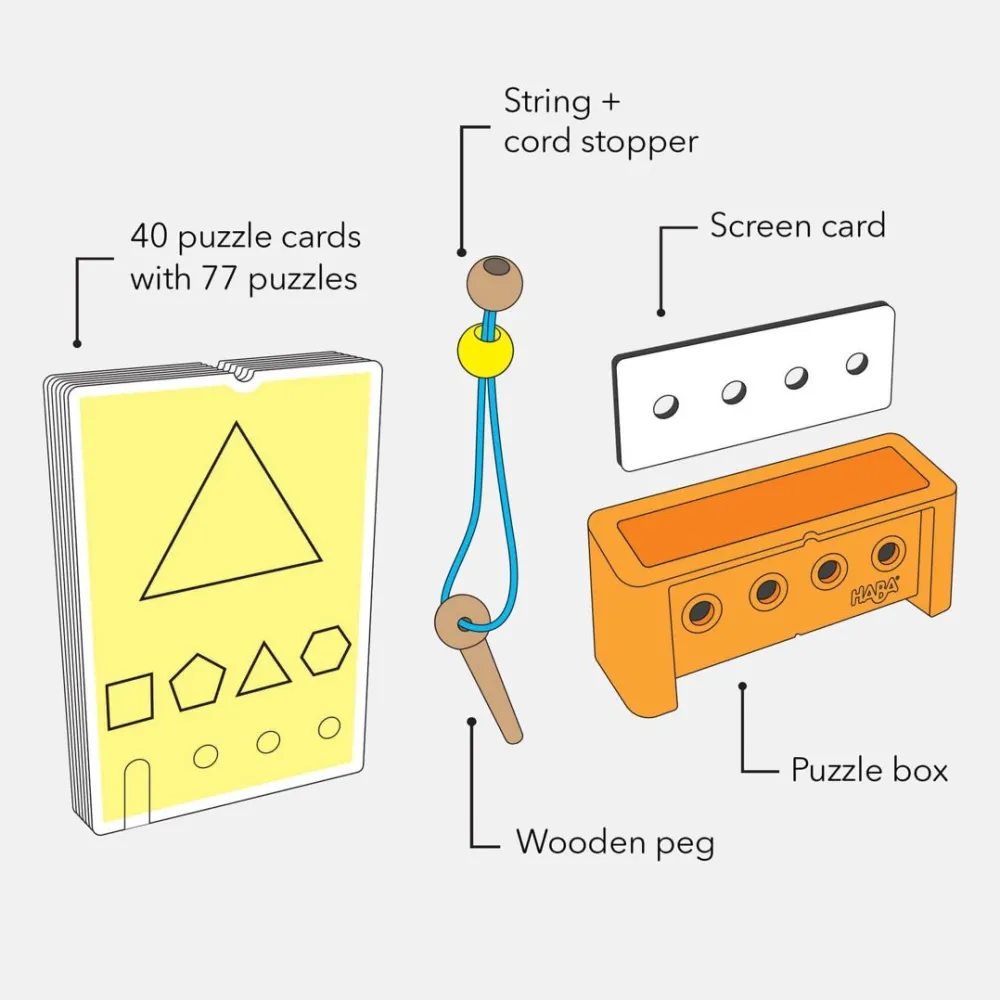 HABA Logic! Case Starter Set 7+< Travel + Magnetic Games