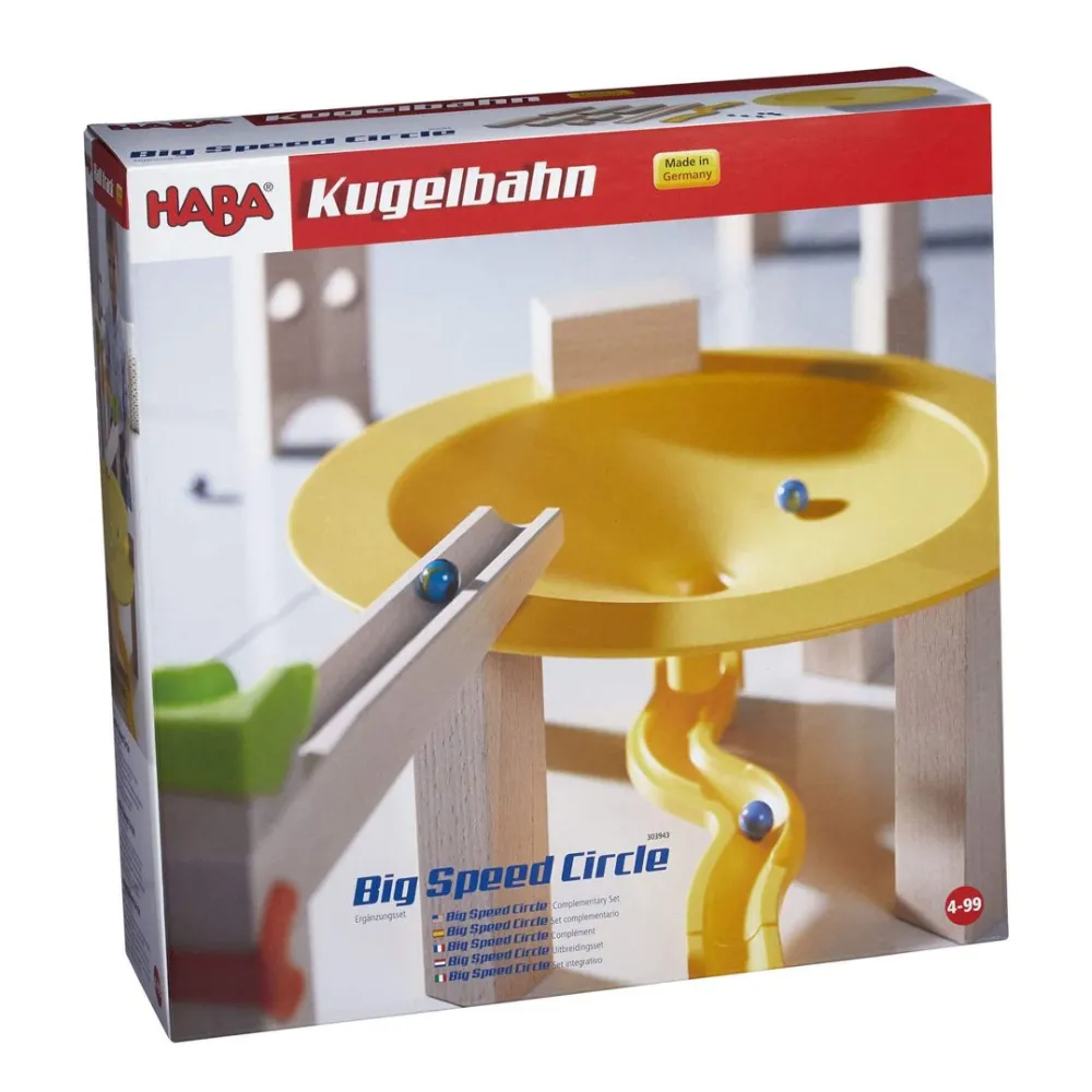 HABA Marble Run Add On - Big Speed Circle< Wooden Marble Runs