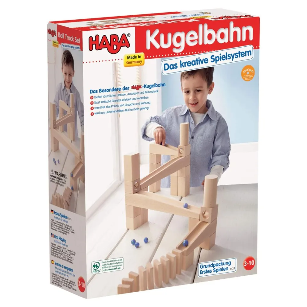 HABA Marble Run Starter Set< Wooden Marble Runs