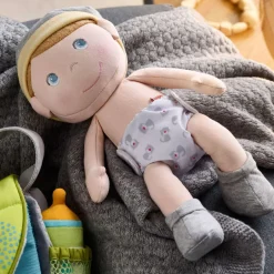 HABA Maxime Baby Doll Essentials Bundle< Doll Clothes + Accessories