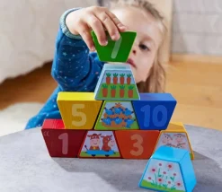 HABA Numbers Farm Wooden Arranging Game< Wooden Stacking Toys & Arranging Games