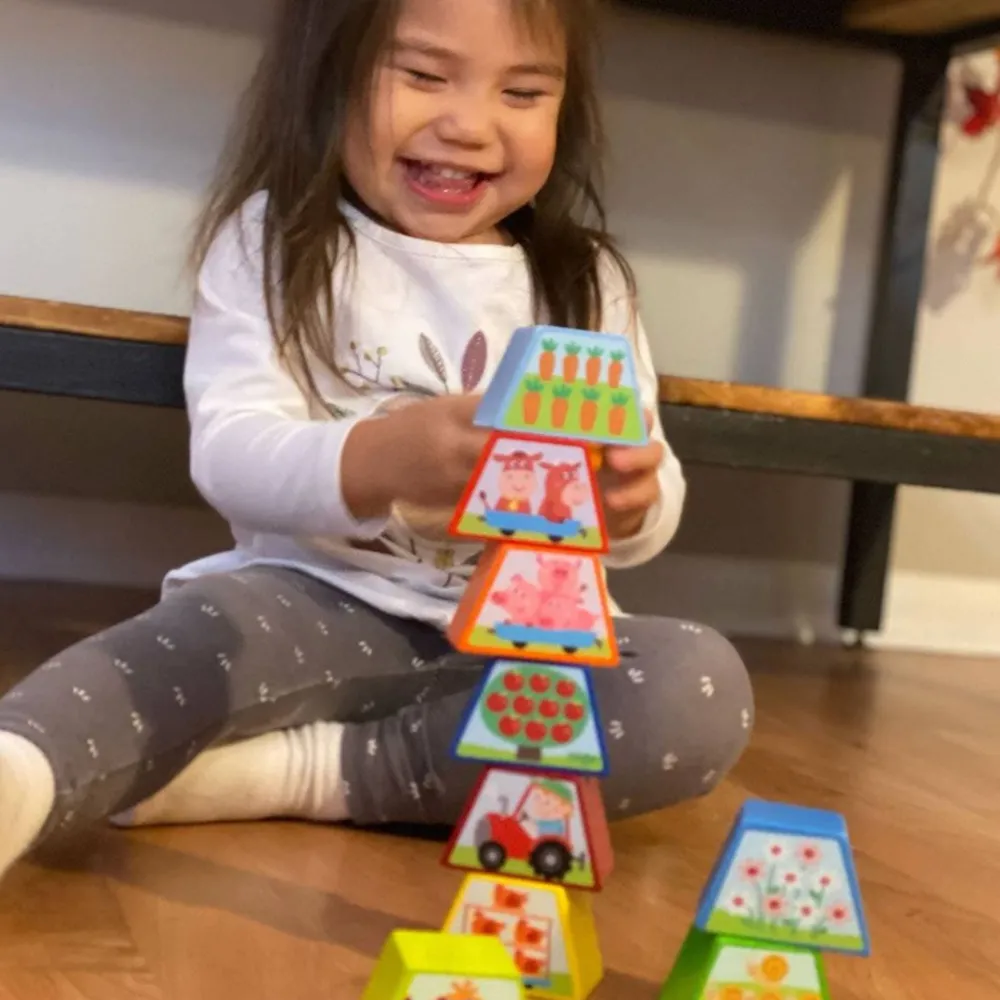 HABA Numbers Farm Wooden Arranging Game< Wooden Stacking Toys & Arranging Games