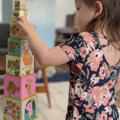 HABA On The Farm Cardboard Stacking & Nesting Cubes< Shape Sorters + Stacking Toys