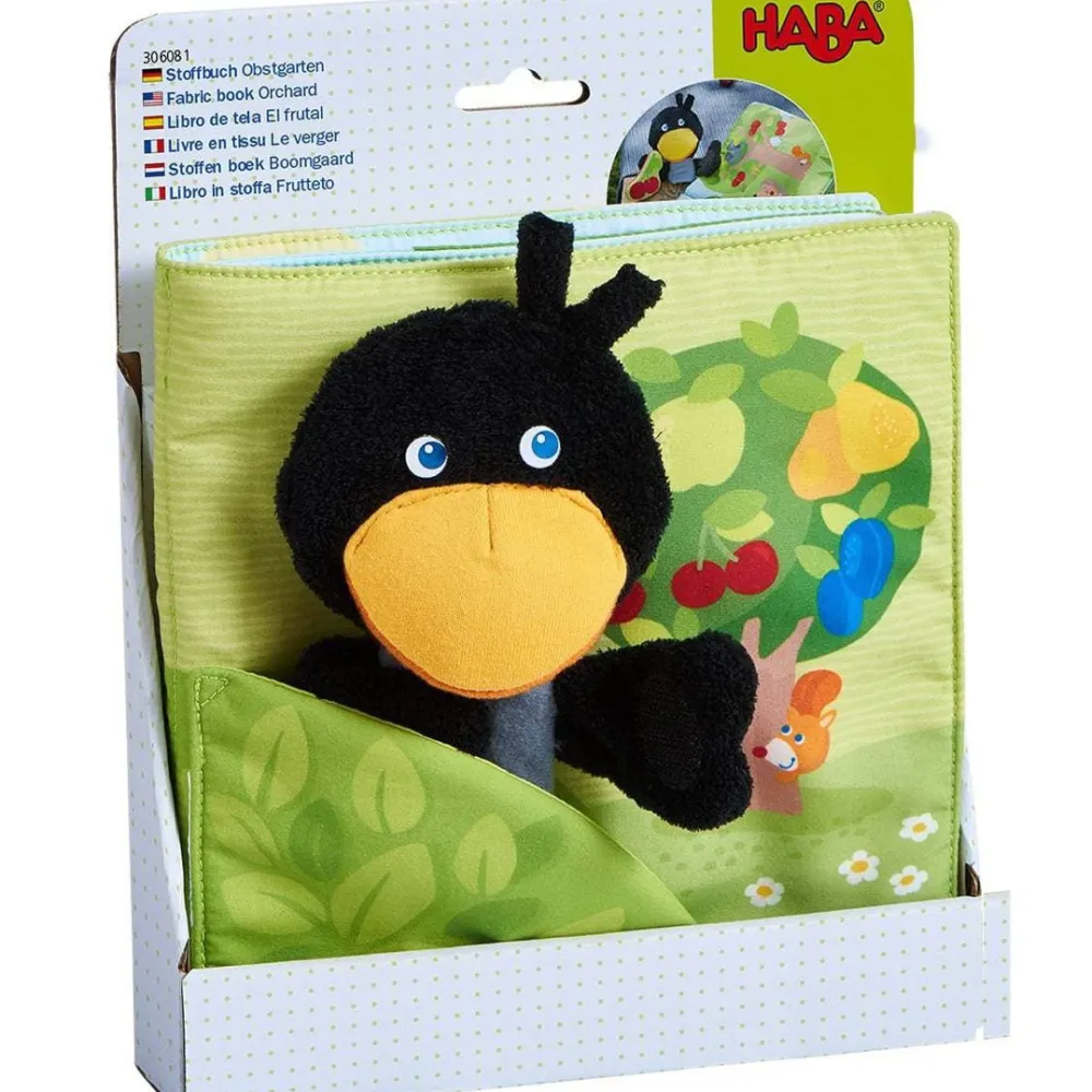 HABA Orchard Soft Book With Raven Finger Puppet< Puppets