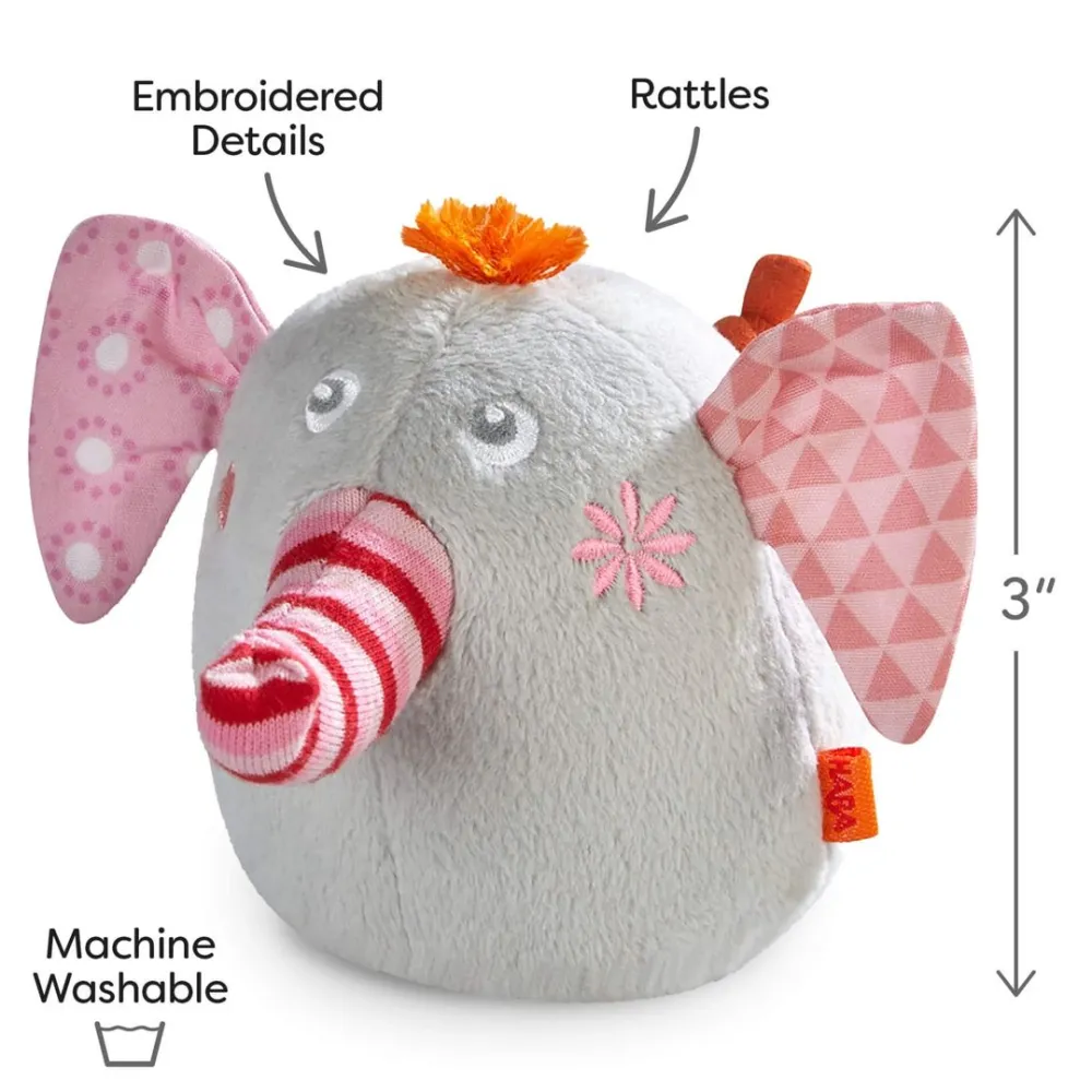 HABA Plush Elephant Duo - Noah & Nellie< Plush Baby Toys