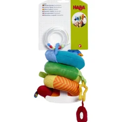 HABA Rainbow Activity Spiral Stroller Toy< Hanging Baby Toys + Mobiles