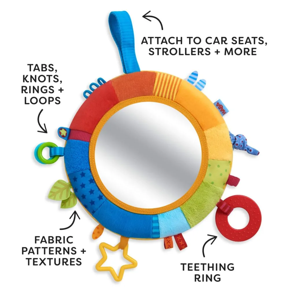 HABA Rainbow Discovery Mirror< Hanging Baby Toys + Mobiles