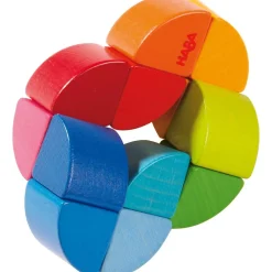 HABA Rainbow Ring Wooden Baby Fidget Toy< Grasping + Teething Toys