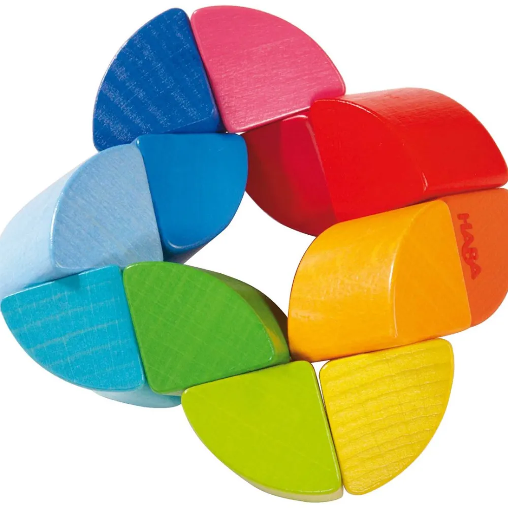 HABA Rainbow Ring Wooden Baby Fidget Toy< Grasping + Teething Toys