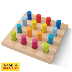 HABA Rainbow Whirls Wooden Sorting And Stacking Game< Shape Sorters + Stacking Toys