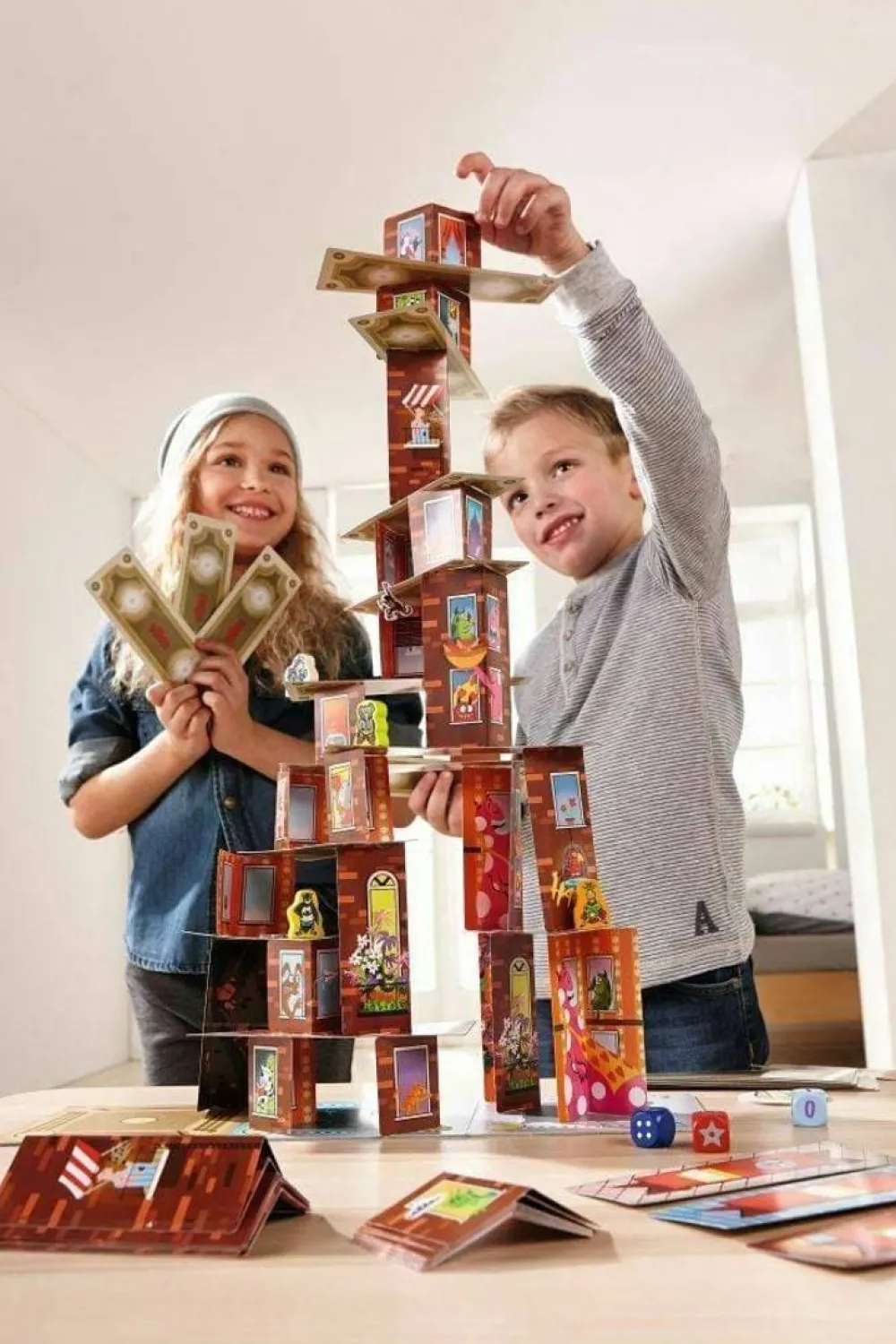 HABA Rhino Hero - Super Battle Stacking Game< Dexterity Games