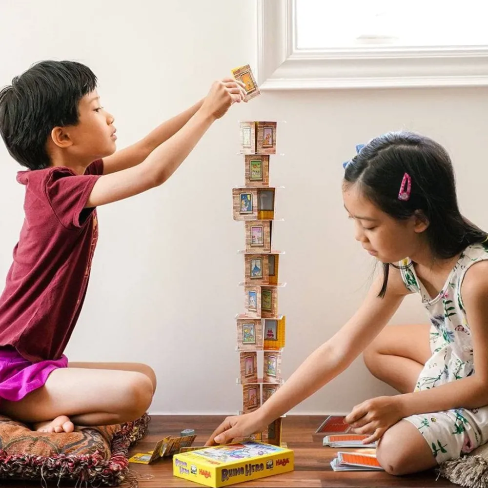 HABA Rhino Hero Stacking Cards Game< Dexterity Games