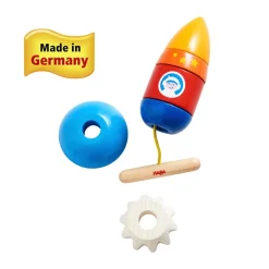 HABA Rocket 6 Piece Threading Toy< Lacing Toys + Motor Skills