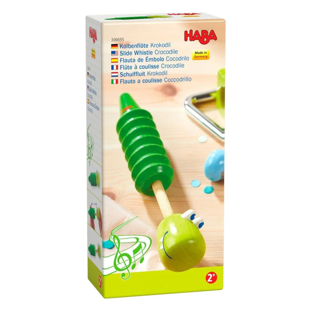 HABA Slide Whistle Crocodile< Musical Toys