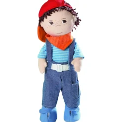 HABA Soft 12" Doll Graham With Brown Hair< Plush Dolls