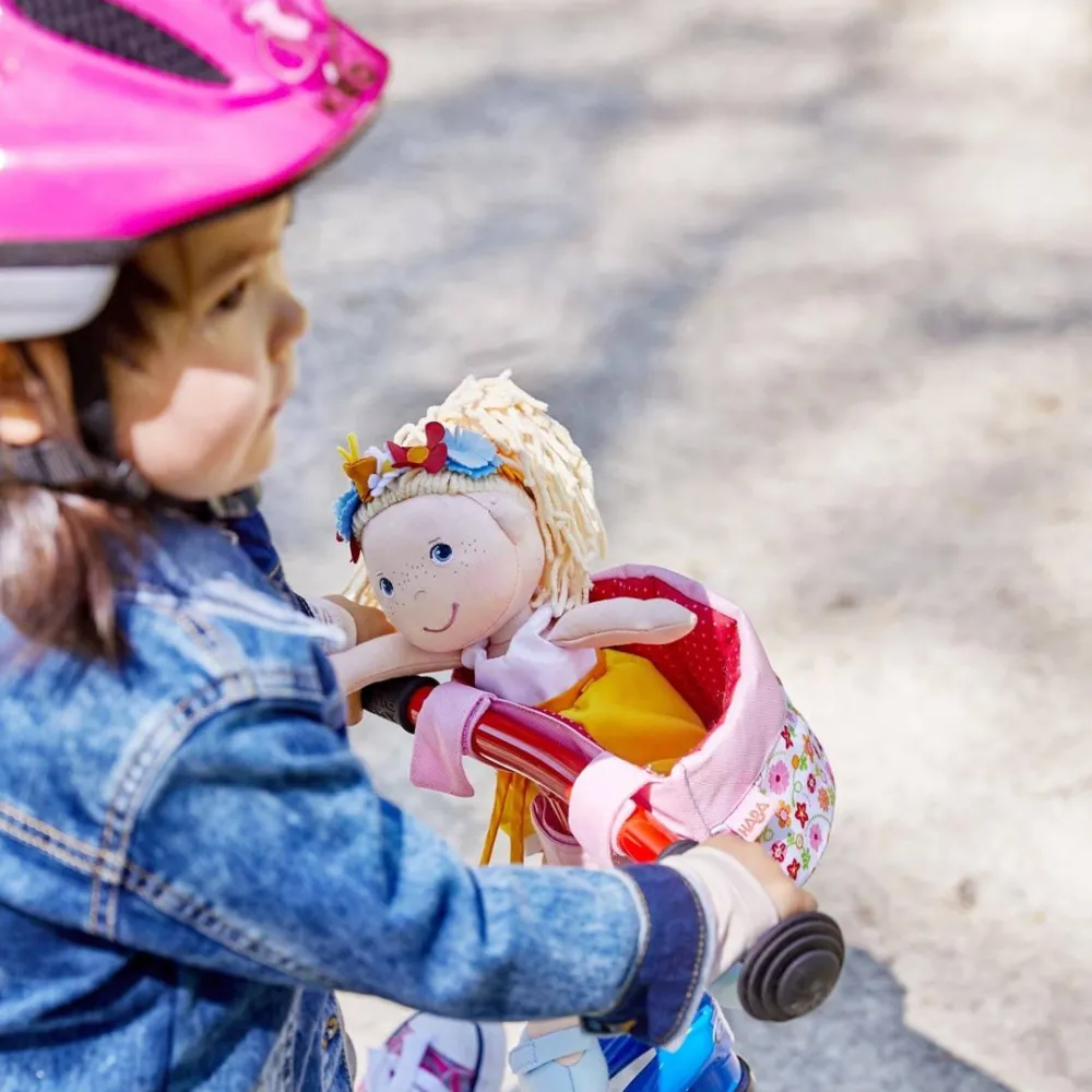 HABA Soft Doll'S Bike Seat Flower Meadow< Doll Clothes + Accessories