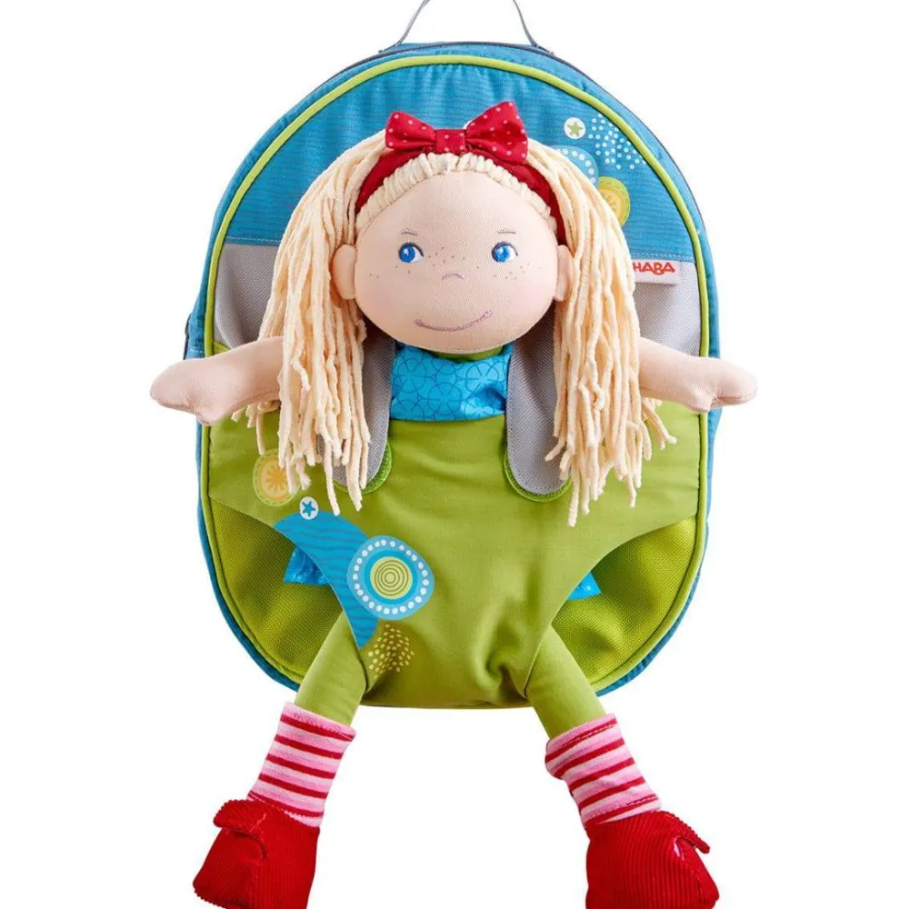 HABA Summer Meadow Backpack To Carry 12" Soft Dolls< Doll Clothes + Accessories
