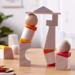 HABA Teetering Towers Wooden Blocks< Wooden Stacking Toys & Arranging Games
