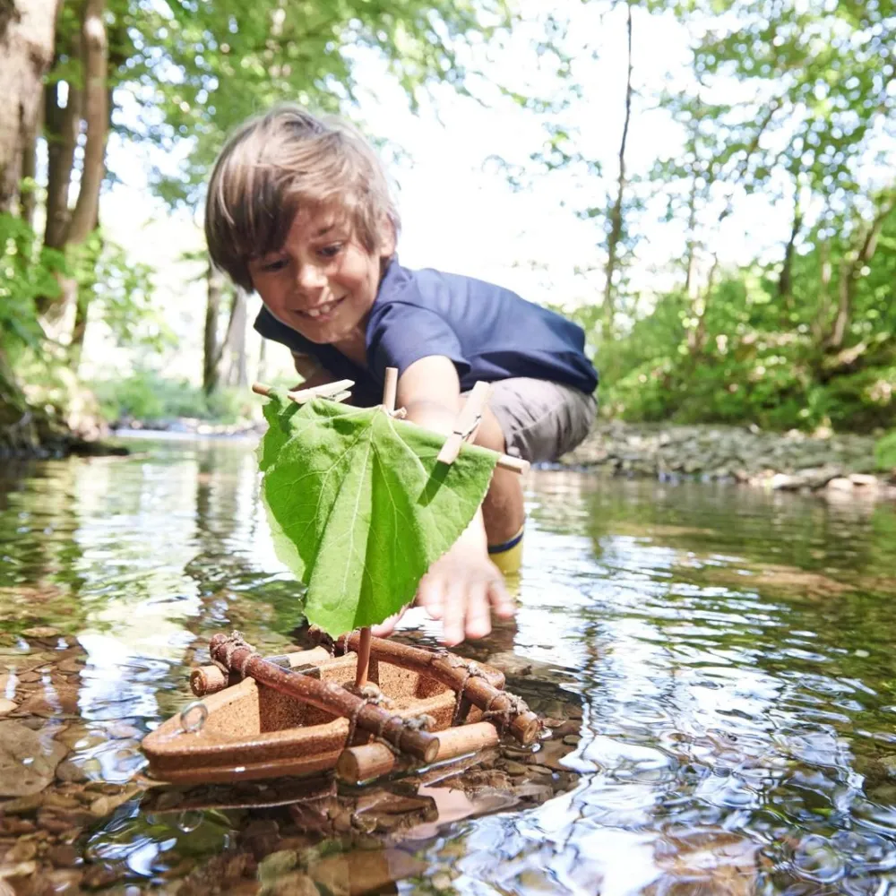 HABA Terra Kids Cork Boat Diy Activity Kit< Terra Kids Nature Toys