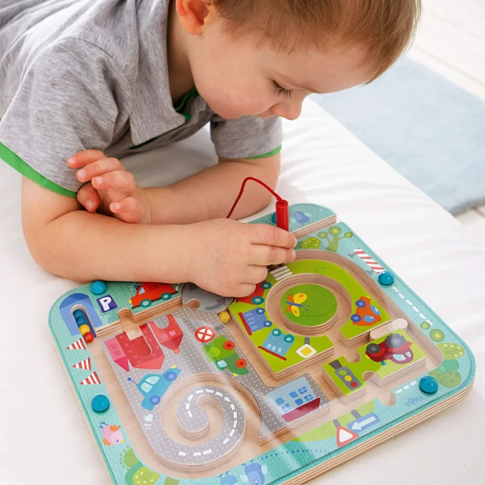 HABA Town Maze Magnetic Puzzle Game< Magnetic Games