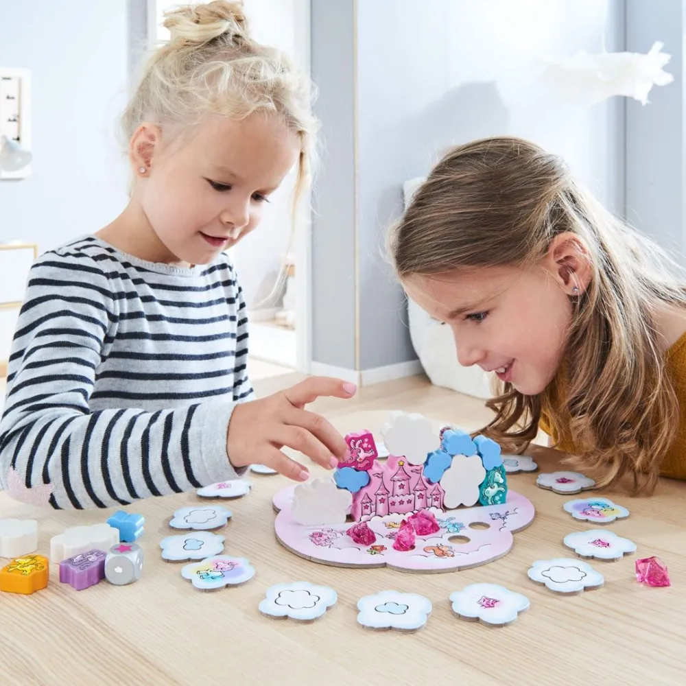 HABA Unicorn Glitterluck - Cloud Stacking Game< Family Games