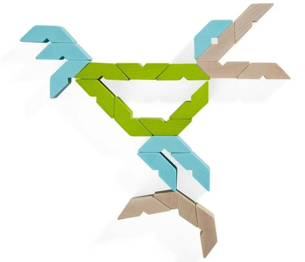 HABA Varius 21 Piece Wooden Building Blocks< Wooden Building Blocks