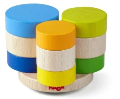 HABA Wobbly Tower Wooden Stacking Game< Wooden Stacking Toys & Arranging Games