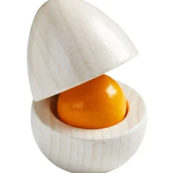 HABA Wooden Eggs With Removable Yolk Play Food< Pretend Play Food